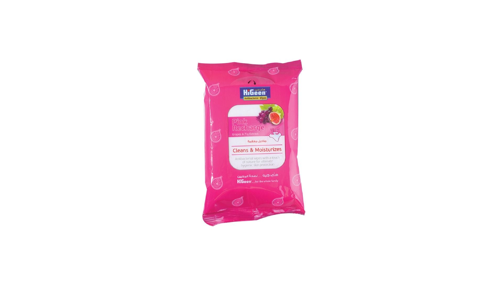HiGeen Antibacterial Wipes 15 Sheets